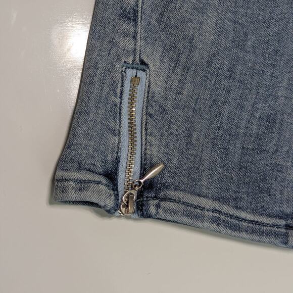 NYDJ Chloe Capri Jeans Light Wash Kick Flare Blue Clean Affection Womens 2 Pants - Picture 4 of 7